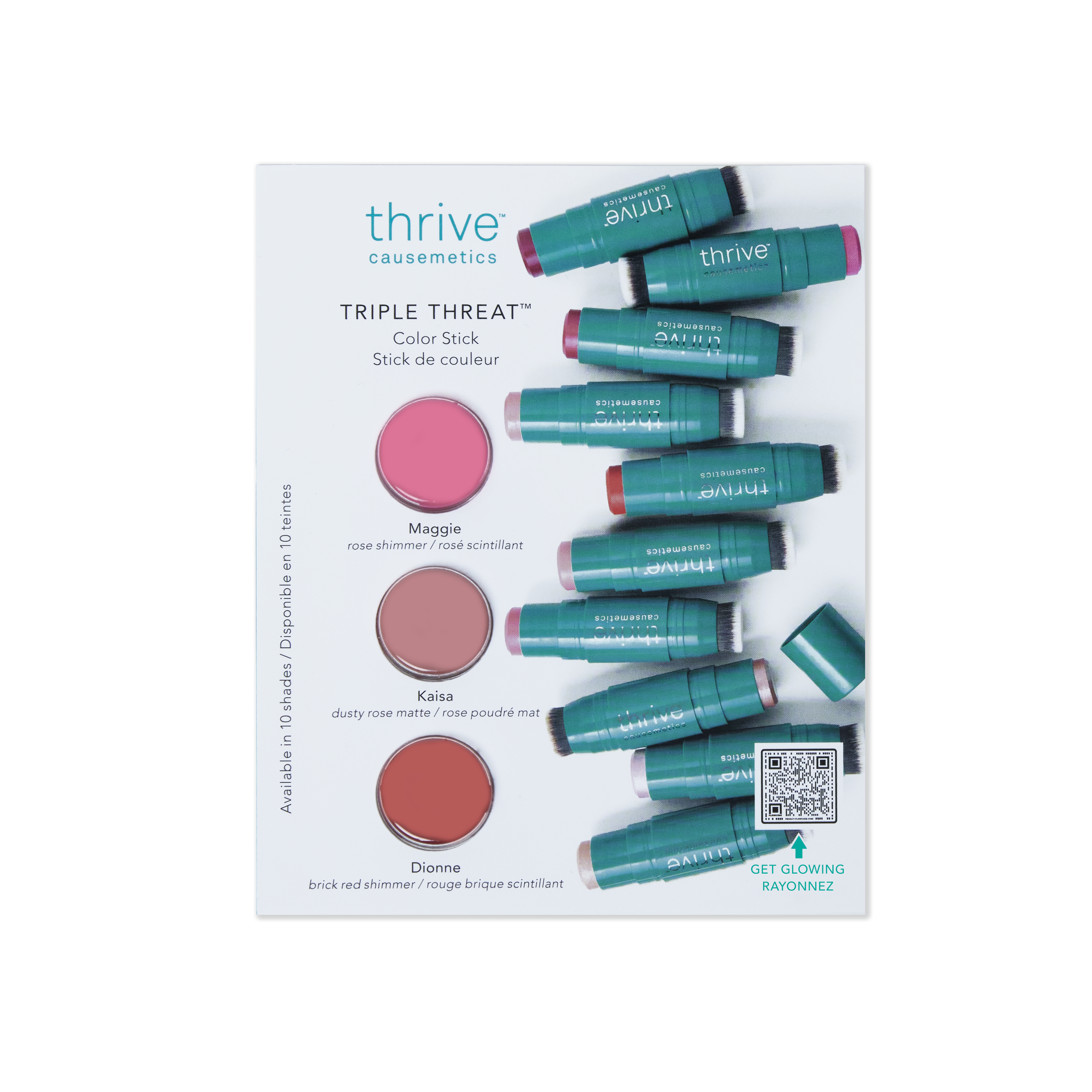 Triple Threat™ Color Stick Trio: Maggie. Kaisa. Dionne